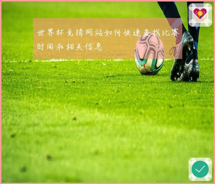 世界杯竞猜网站如何快速查找比赛时间和相关信息
